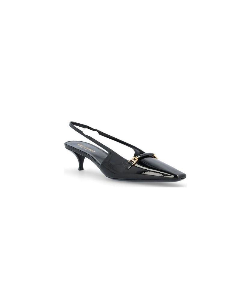 商品Yves Saint Laurent|Square Toe Slingback Pumps,价格¥4424,第4张图片详细描述