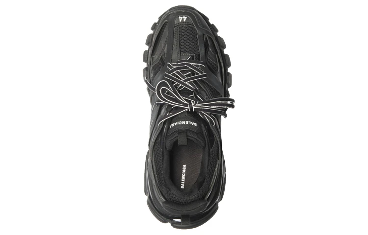 商品[国内直发] Balenciaga|巴黎世家 Track 1.0 做旧 黑武士 跑步运动休闲 低帮 老爹鞋 男款 黑色,价格¥7491,第3张图片详细描述