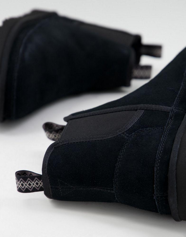 Ugg neumel sheepskin chelsea boots in black商品第3张图片规格展示