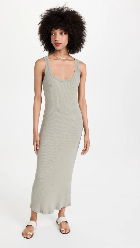 商品James Perse|James Perse 方形罗纹领背心连衣裙,价格¥388,第2张图片详细描述
