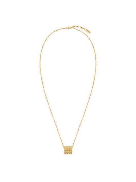 G Square Monogram Goldtone Pendant Necklace商品第1张图片规格展示