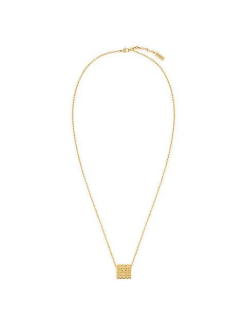 商品Givenchy|G Square Monogram Goldtone Pendant Necklace,价格¥1668,第1张图片