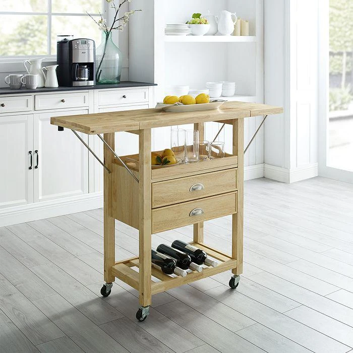 商品Sparrow & Wren|Bristol Double Drop Leaf Kitchen Cart,价格¥2277,第5张图片详细描述