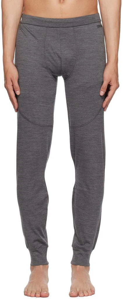 商品Zegna|Gray Elasticized Sweatpants,价格¥1223,第1张图片