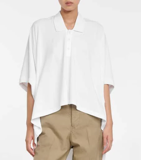 Asymmetric polo top 商品