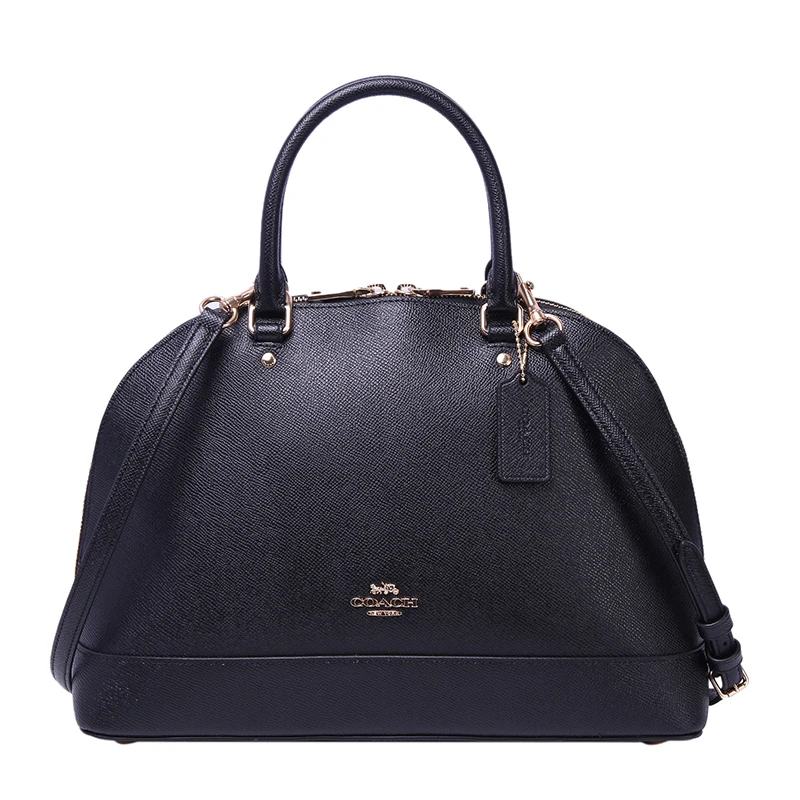 商品[国内直发] Coach|Coach 蔻驰 女士黑色单肩斜挎贝壳包 F27590IMBLK,价格¥1184,第1张图片