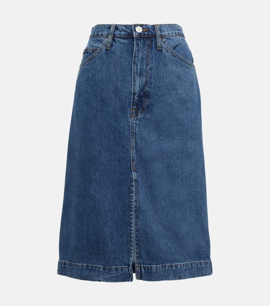 商品FRAME|Denim midi skirt,价格¥1596,第1张图片