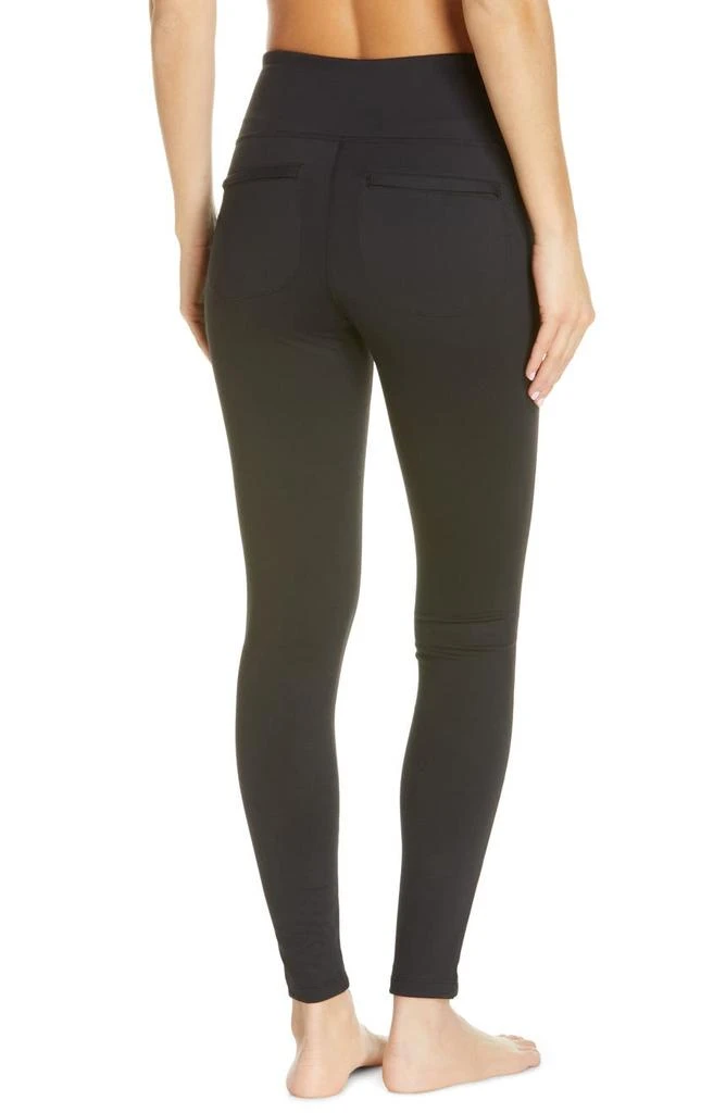 商品Zella|High Waist Faux Leather Hybrid Leggings,价格¥218,第2张图片详细描述