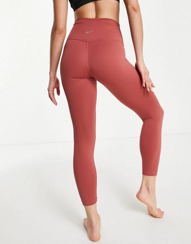 商品NIKE|Nike Yoga Luxe 7/8 leggings in dark pink,价格¥285,第2张图片详细描述