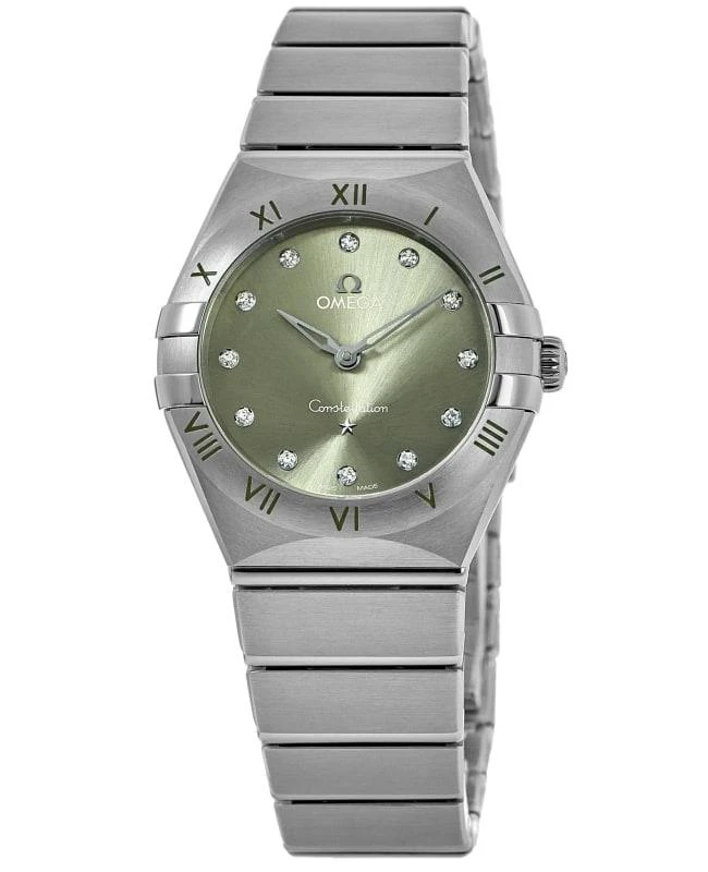 商品Omega|Omega Constellation Quartz 28 MM Green Diamond Dial Steel Women's Watch 131.10.28.60.60.001,价格¥28675,第1张图片