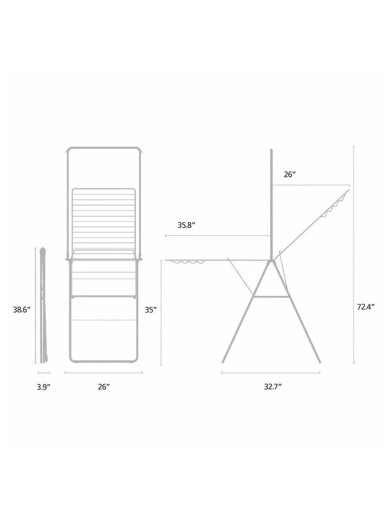 HangOn Clothes Drying Rack With Garment Rail, 82 ft. 商品