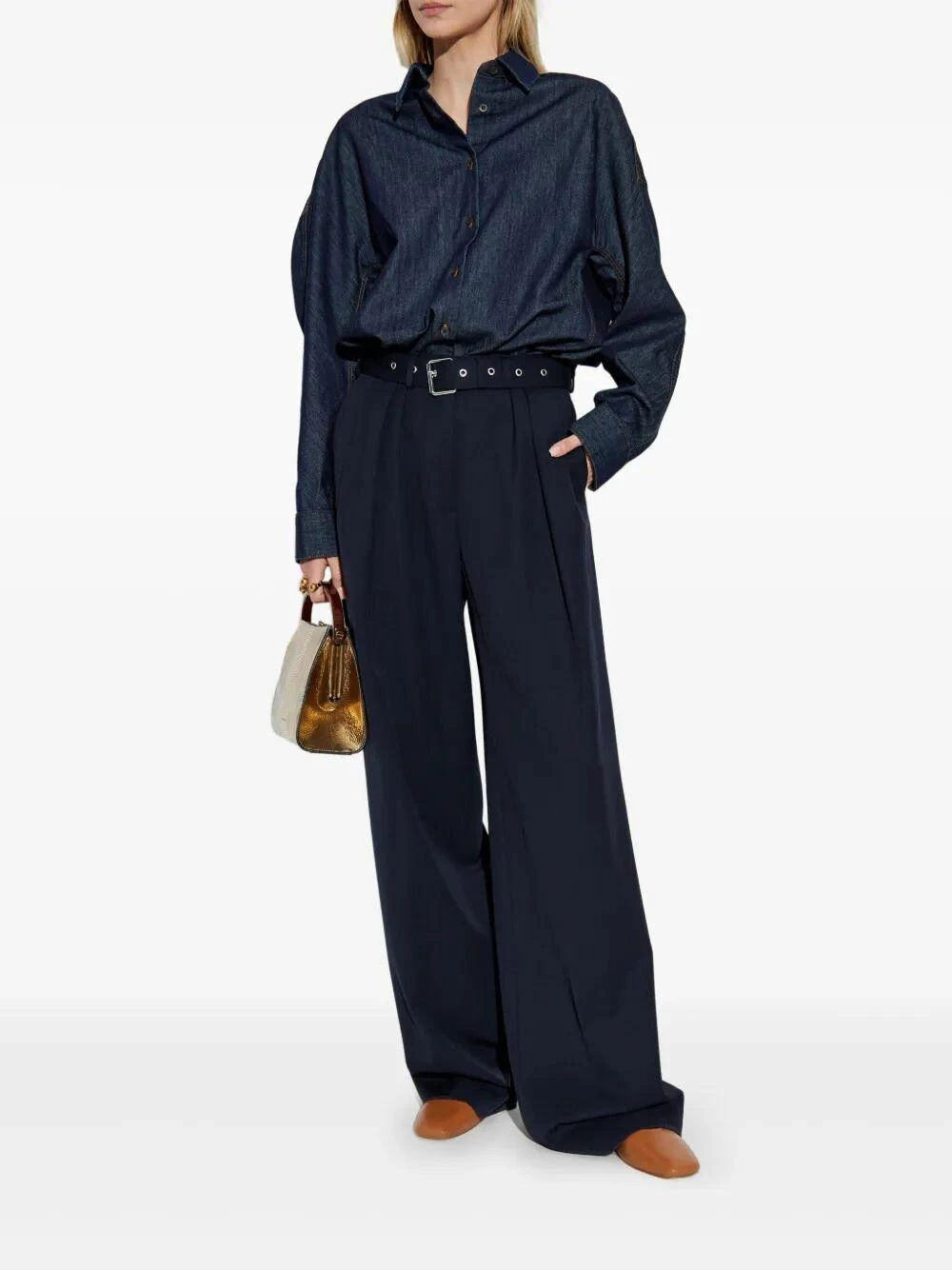 商品【商品预售7天】 Dries Van Noten|Dries Van Noten  2510107291553507-0 蓝色,价格¥2411,第3张图片详细描述