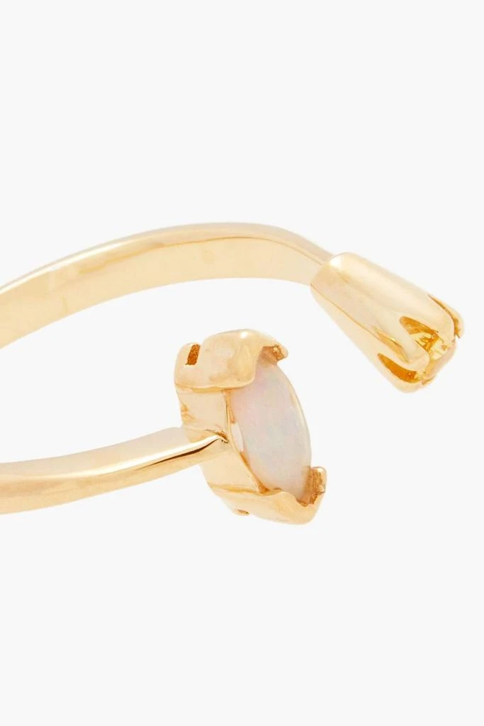 商品Cornelia Webb|Gold-plated, opal and crystal ring,价格¥443,第3张图片详细描述