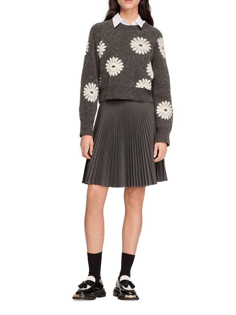 商品Sandro|Cheyenne Daisy Intarsia Sweater,价格¥1801,第4张图片详细描述