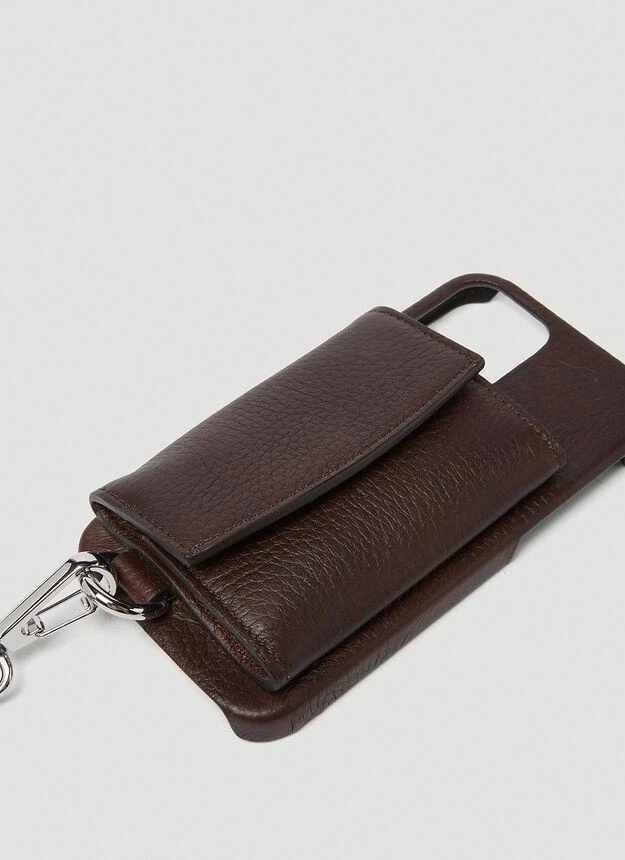 商品MAISON MARGIELA|Four Stitch Coin Pouch iPhone Case in Brown,价格¥2040,第3张图片详细描述