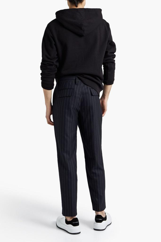 Slim-fit pinstriped wool-twill pants商品第3张图片规格展示