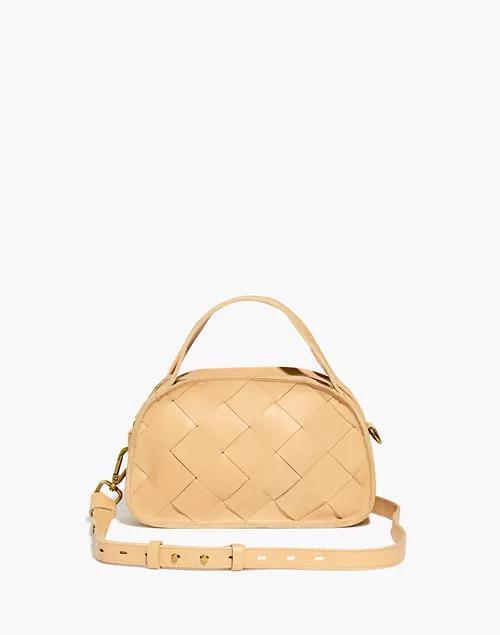 商品Madewell|The Sydney Zip-Top Crossbody Bag: Woven Leather Edition,价格¥573,第1张图片