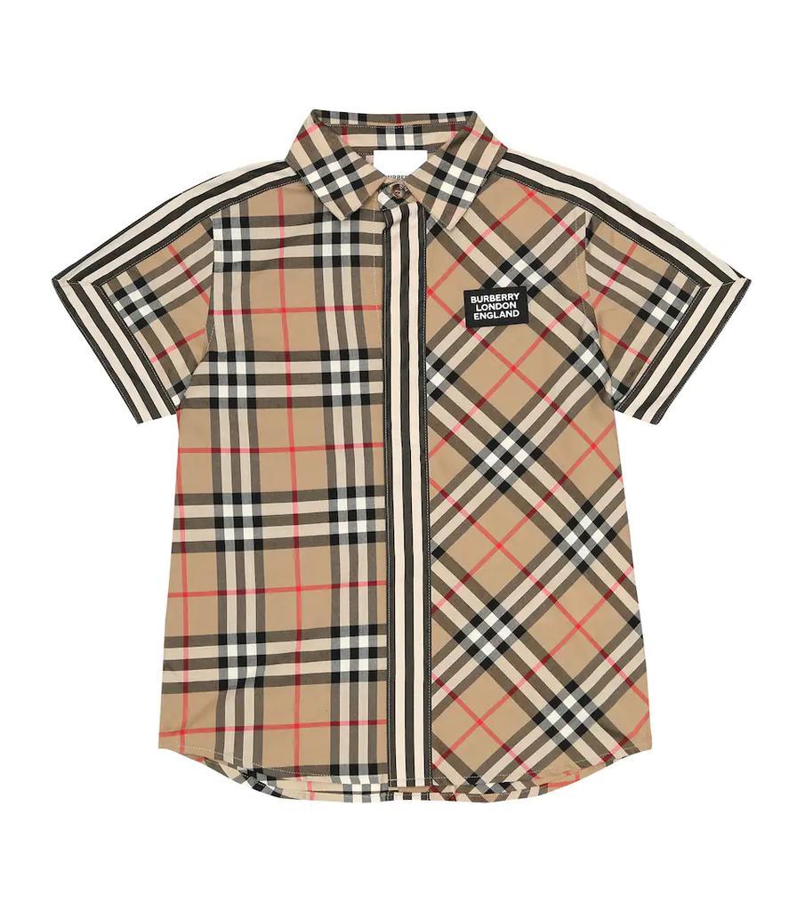 商品Burberry|Vintage Check cotton shirt,价格¥1105,第1张图片