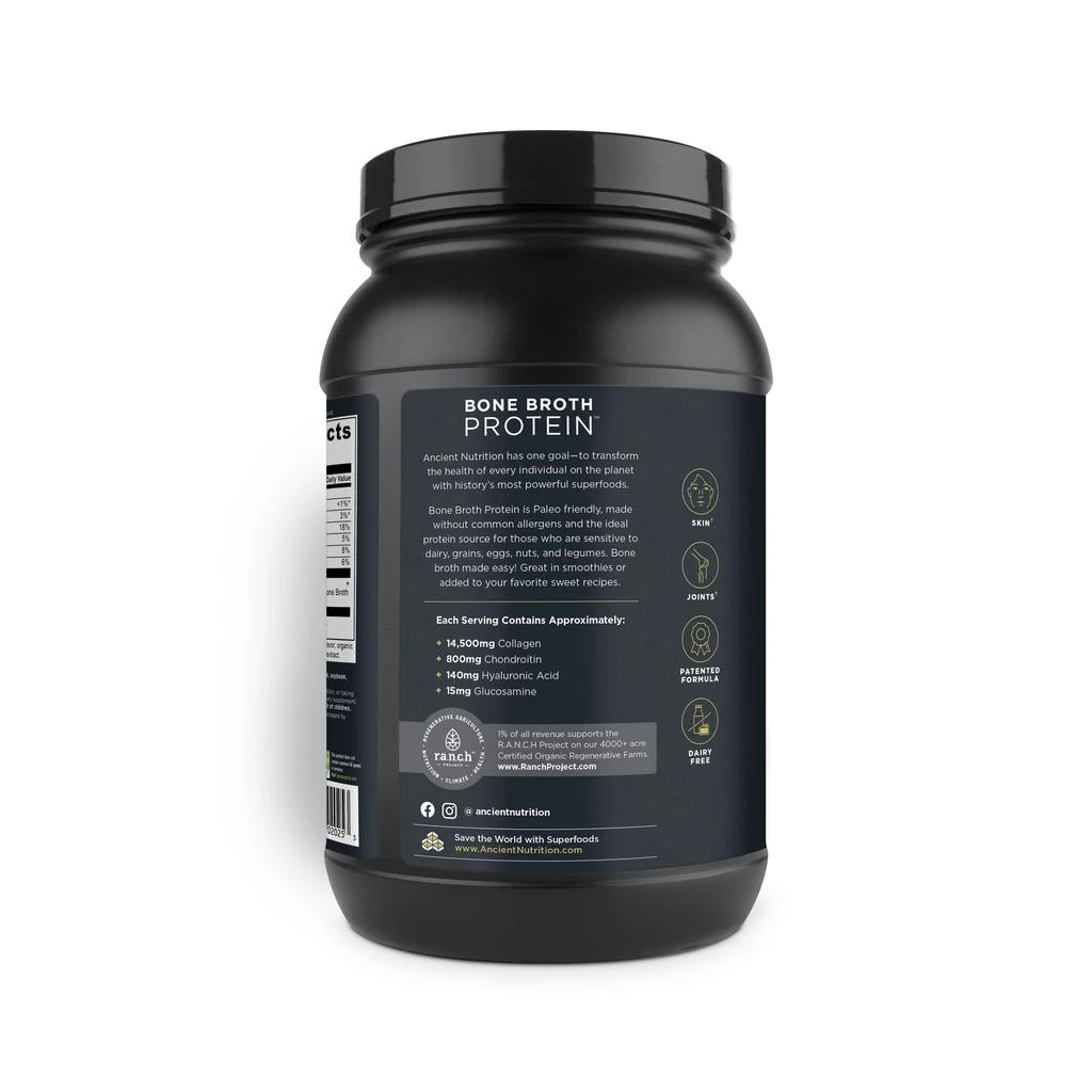 商品Ancient Nutrition|骨汤蛋白粉 - 巧克力味 (大容量版),价格¥683,第5张图片详细描述