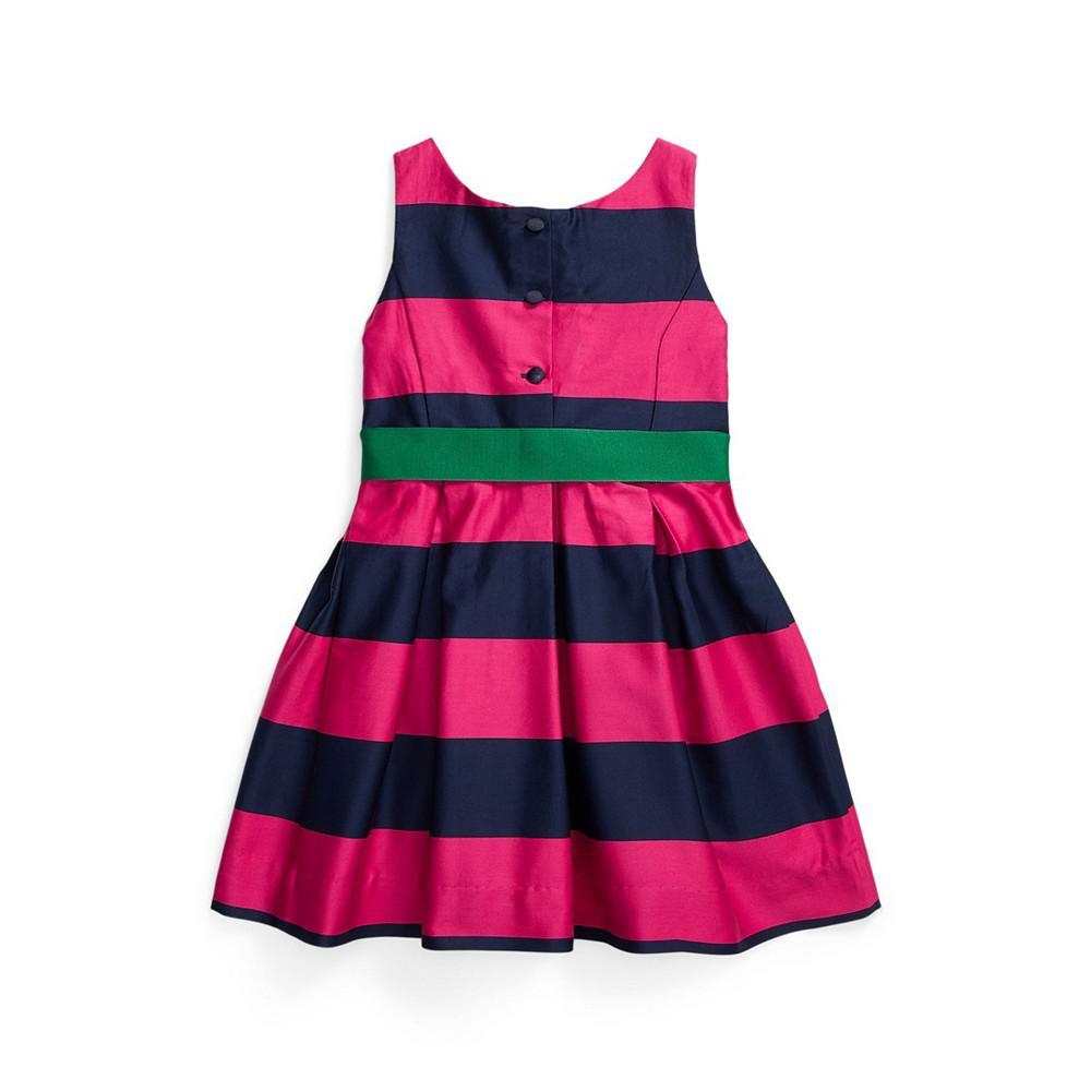 商品Ralph Lauren|Little Girls Striped Dress,价格¥552,第4张图片详细描述