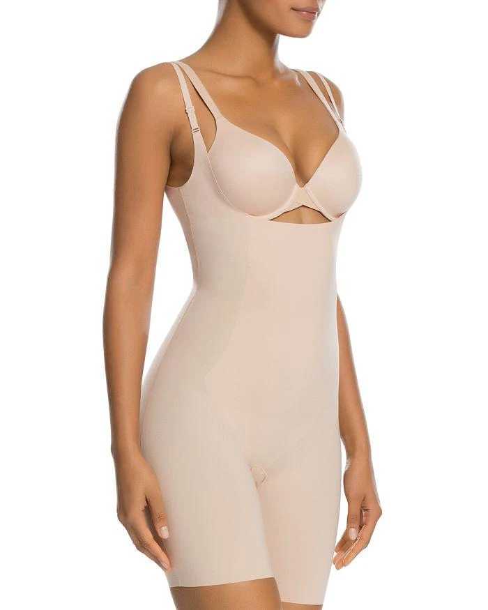 商品SPANX|Thinstincts Open-Bust Mid-Thigh Bodysuit,价格¥455,第1张图片