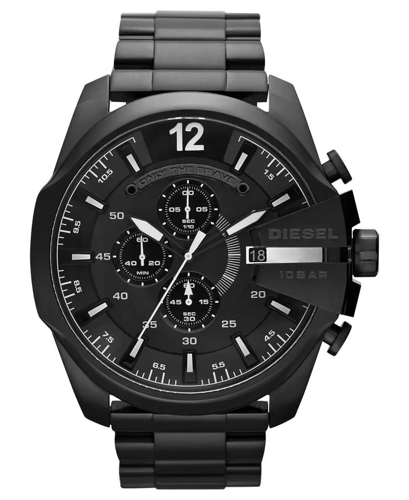 商品Diesel|Men's Chronograph Black Ion-Plated Stainless Steel Bracelet Watch 51mm DZ4283,价格¥2010,第1张图片