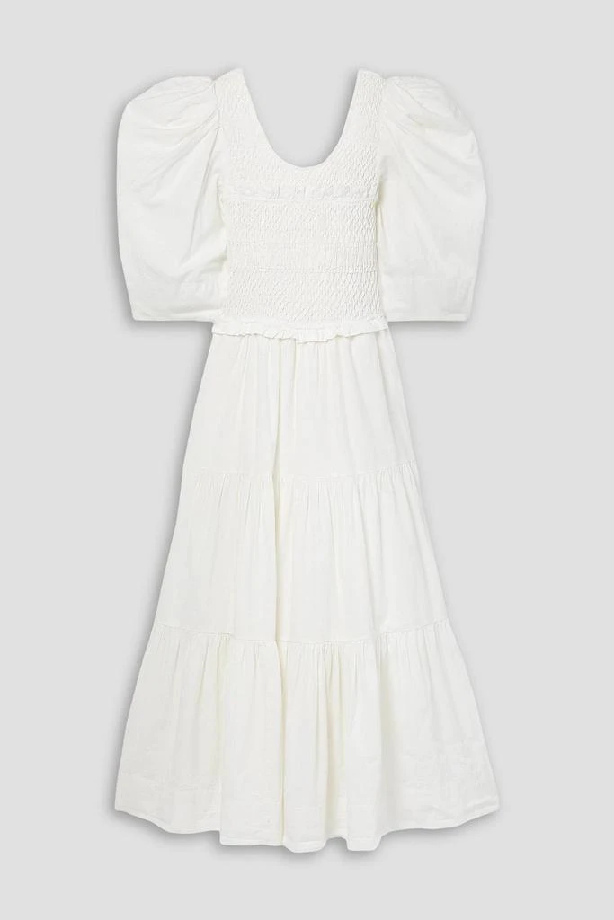 商品Sea|Simona cutout smocked cotton-poplin midi dress,价格¥1608,第1张图片