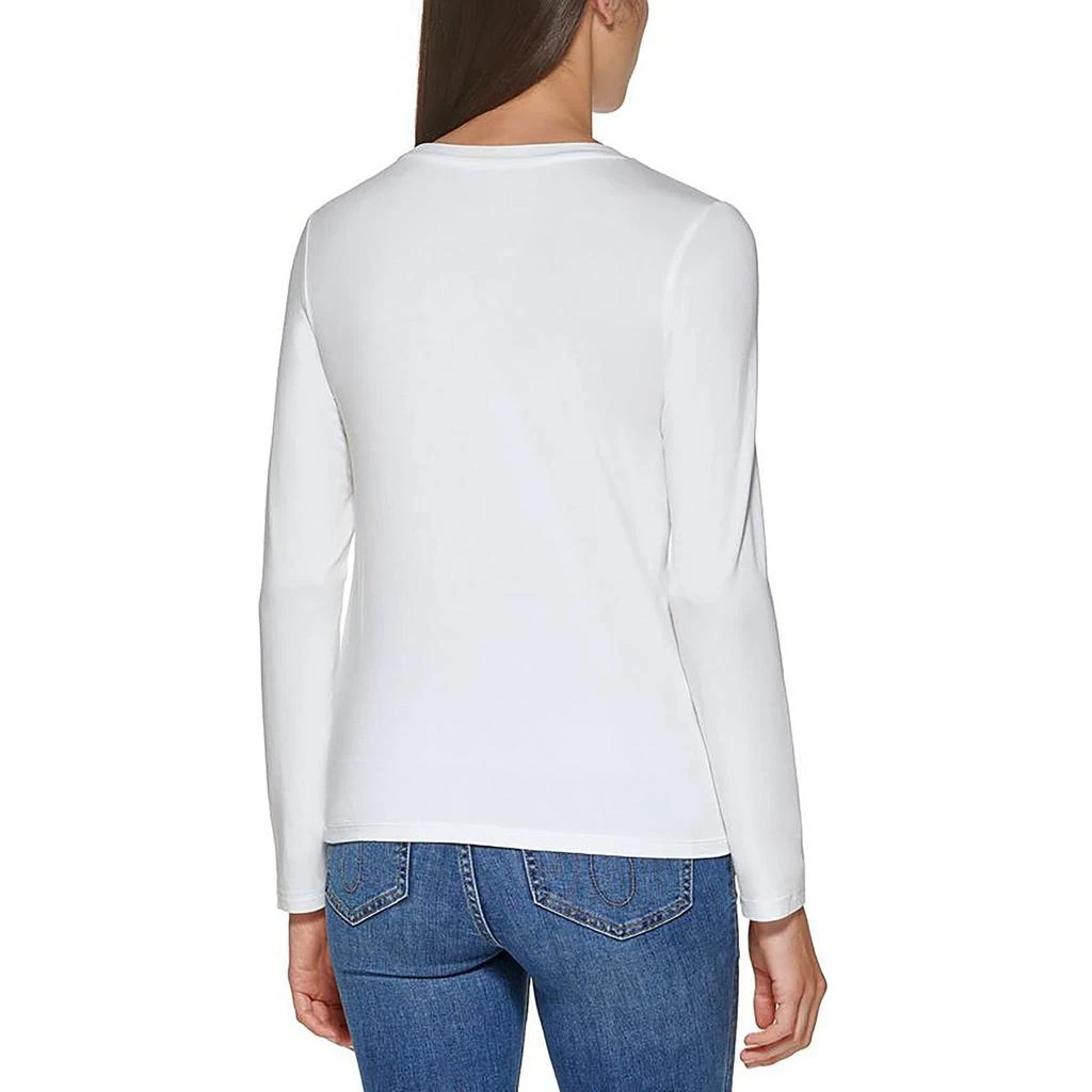 商品Calvin Klein|Calvin Klein Womens Twist Front Crewneck Pullover Top,价格¥61,第2张图片详细描述