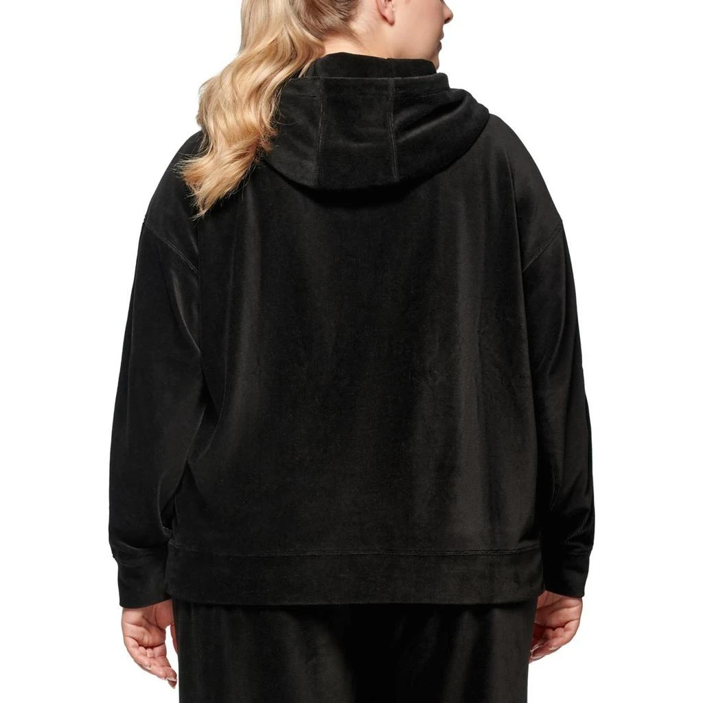 商品Calvin Klein|Plus Womens Velour Sweatshirt Hoodie,价格¥246,第2张图片详细描述