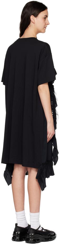 Black Ruffle Midi Dress商品第3张图片规格展示