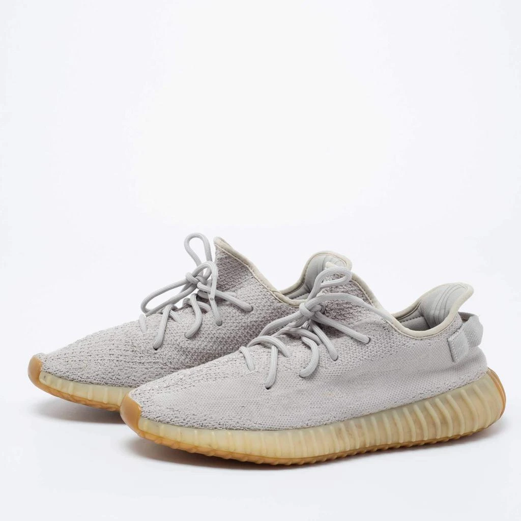 商品[二手商品] YEEZY|Yeezy x Adidas Grey Knit Fabric Boost 350 V2 Sesame Sneakers Size 44 2/3,价格¥2506,第2张图片详细描述
