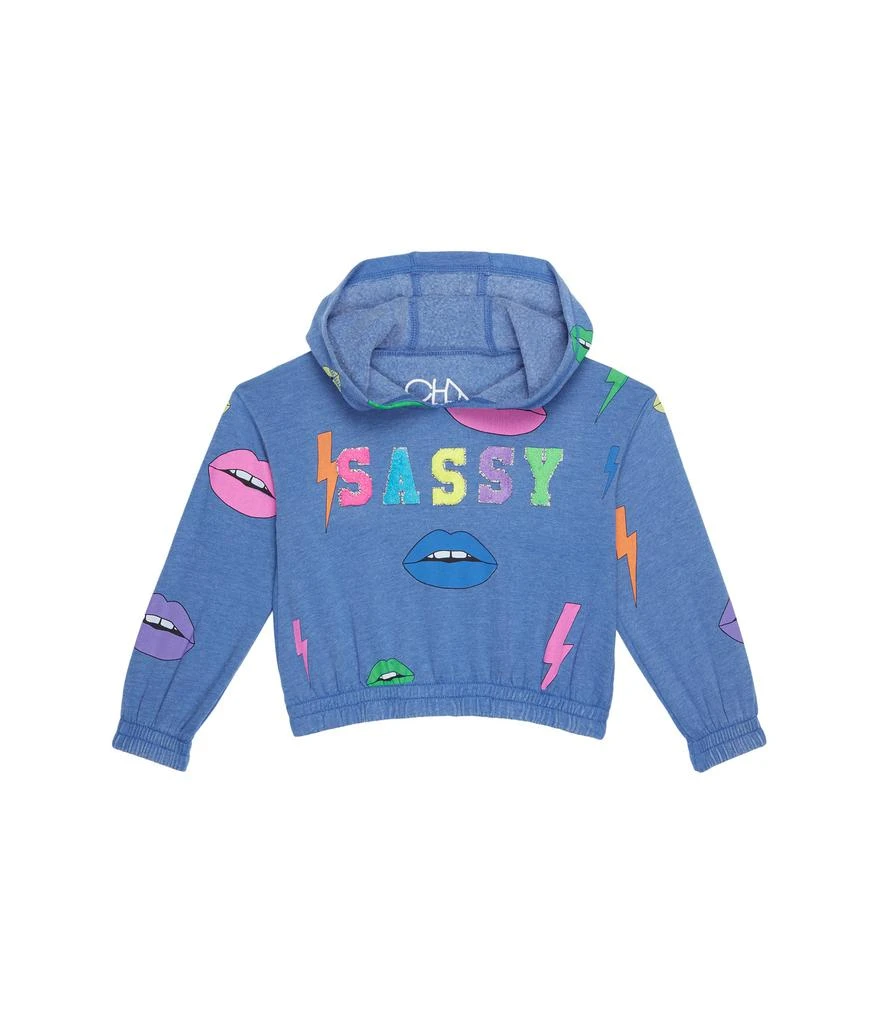 商品Chaser|Lips & Bolts Vintage Fleece Hoodie with Chenille Patches (Little Kids/Big Kids),价格¥318,第1张图片