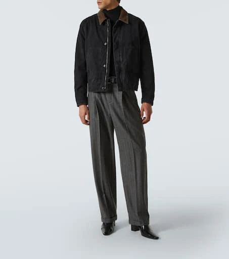 商品Yves Saint Laurent|Corduroy-trimmed cotton canvas jacket,价格¥16104,第2张图片详细描述