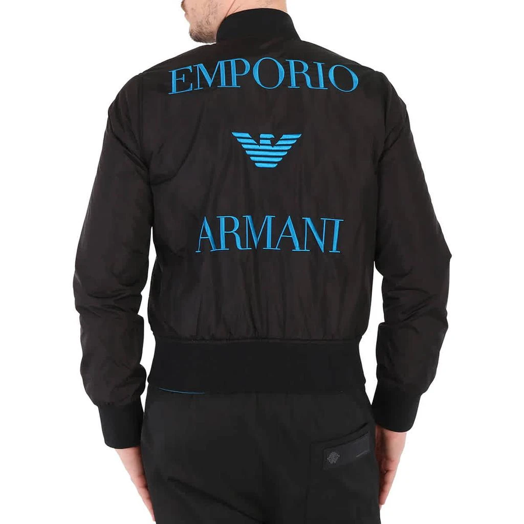 商品Emporio Armani|Men's Reversible Jacket in Black and Blue,价格¥1613,第3张图片详细描述