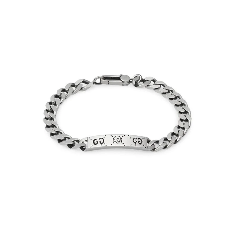 商品Gucci|Gucci Ghost chain bracelet in silver,价格¥2559,第1张图片