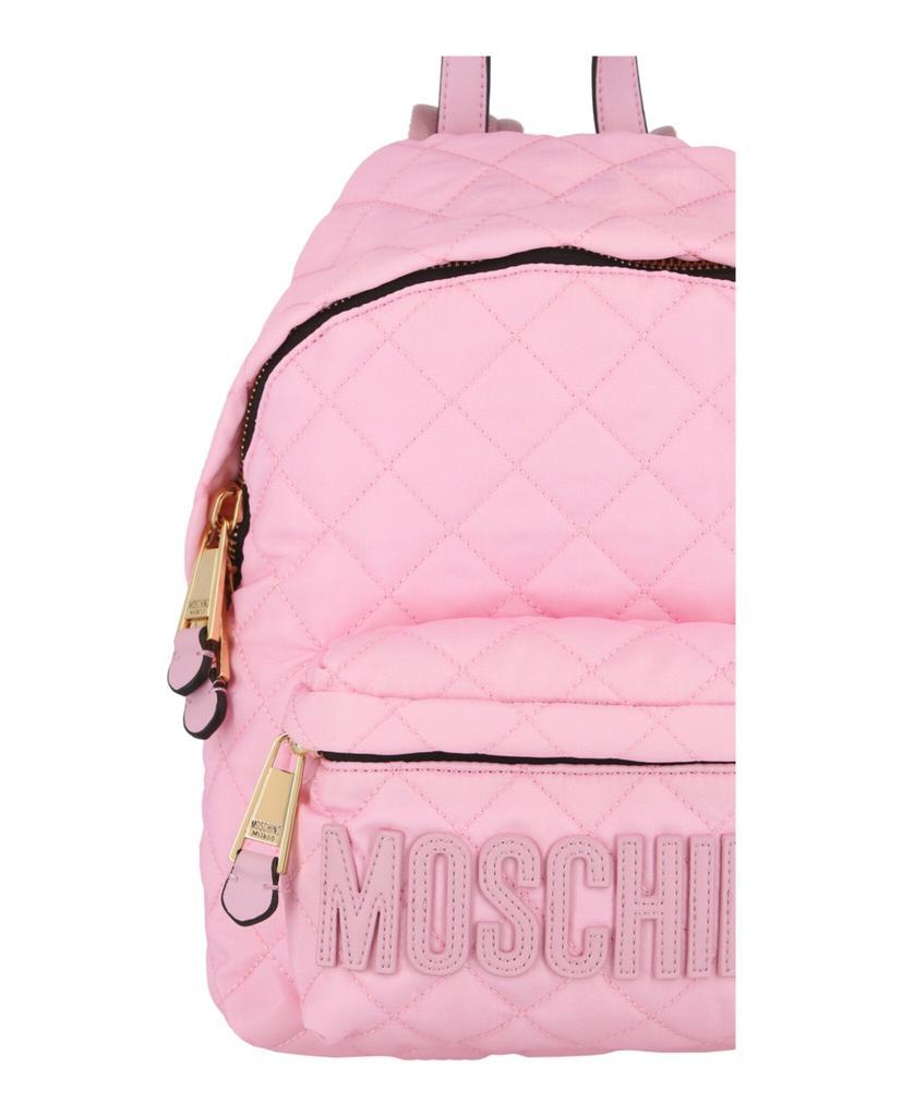 商品Moschino|Quilted Nylon Logo Backpack,价格¥2920,第5张图片详细描述