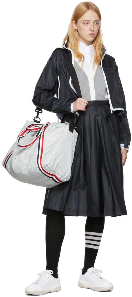 Navy Nylon Midi Skirt商品第4张图片规格展示