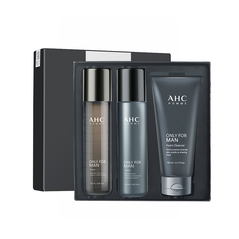商品AHC|AHC男士护肤品套装水乳三件套,价格¥218,第1张图片