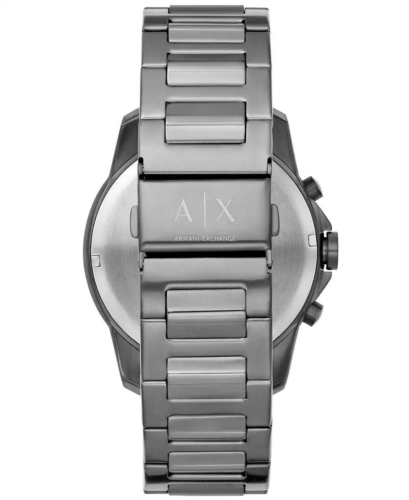 商品Armani Exchange|Men's Chronograph Gunmetal Stainless Steel Bracelet Watch,价格¥1644,第3张图片详细描述