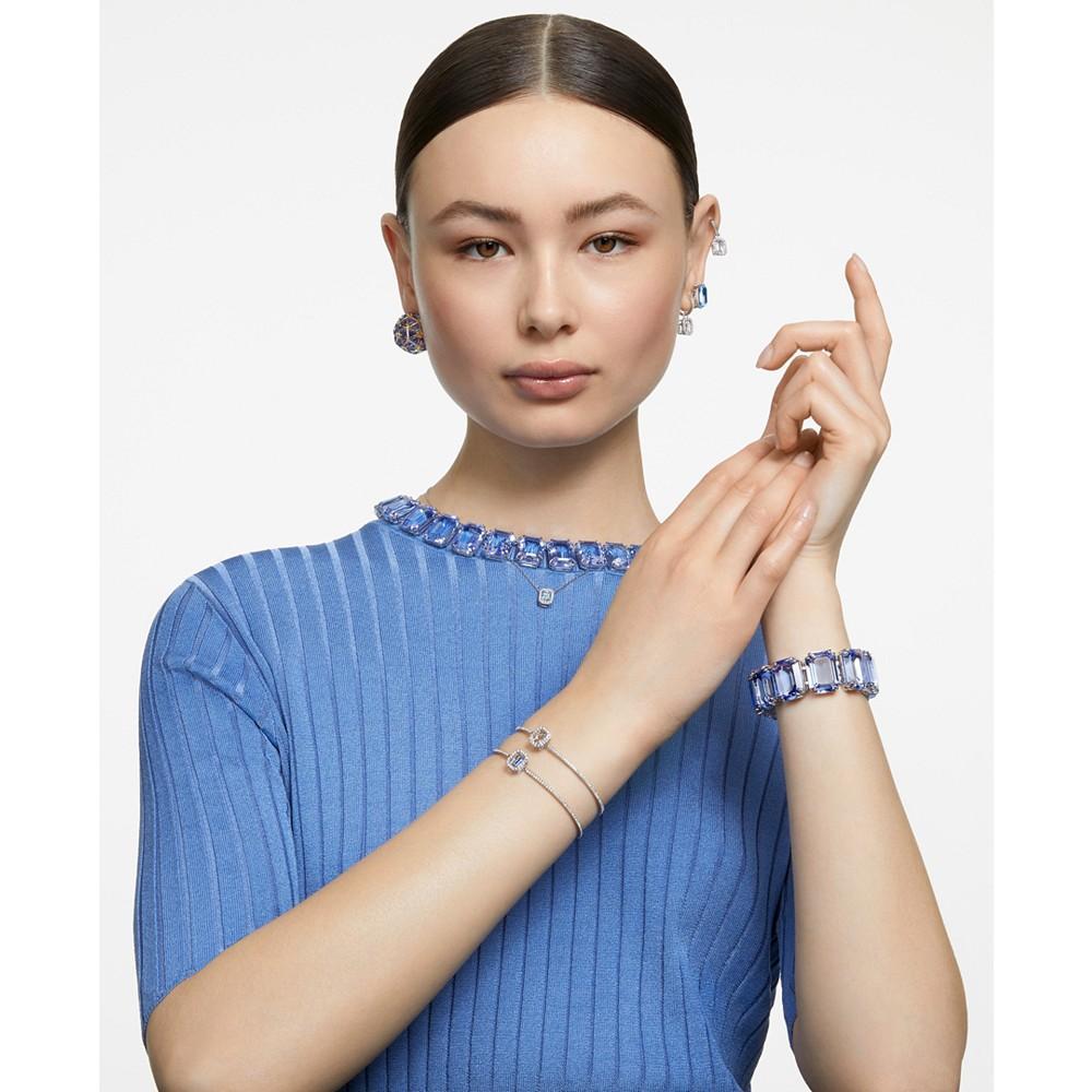 商品Swarovski|Silver-Tone Millenia Crystal Bangle Bracelet,价格¥1218,第7张图片详细描述