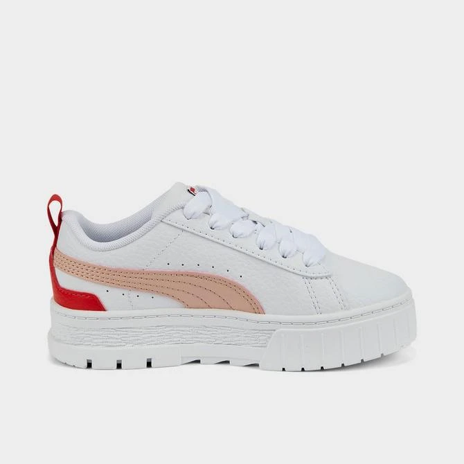 商品Puma|Girls' Little Kids' Puma Mayze Leather Casual Shoes,价格¥371,第3张图片详细描述