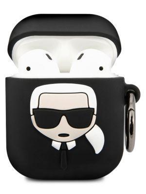 商品Karl Lagerfeld Paris|浮雕 3D 标志 AirPods 保护套 ,价格¥89,第1张图片