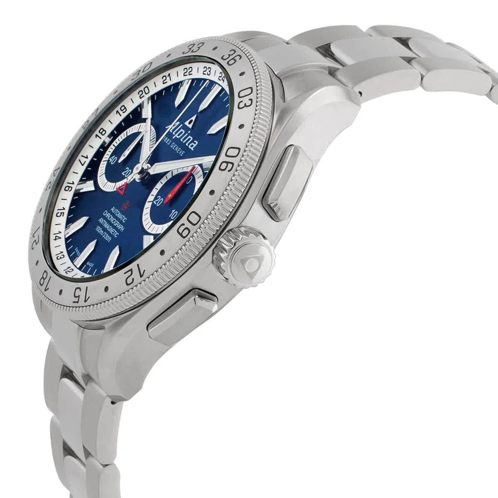 商品Alpina|Alpiner 4 Chronograph Automatic Blue Dial Men's Watch AL-860LNS5AQ6B,价格¥7057,第2张图片详细描述