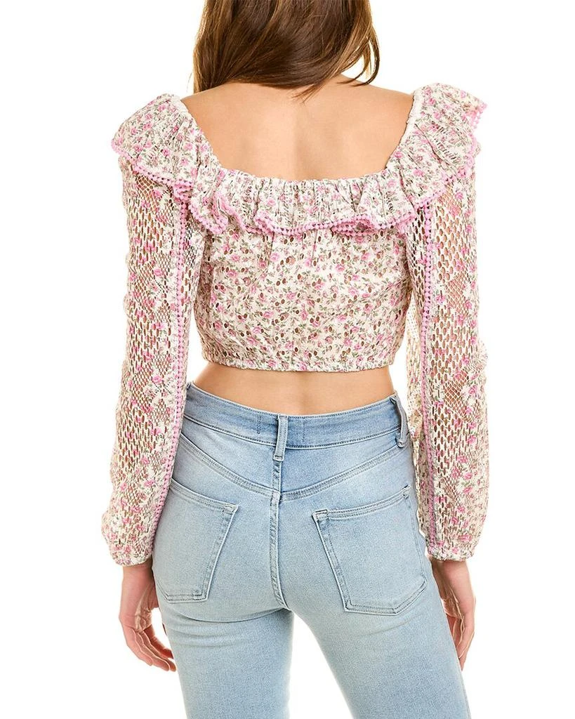 商品LOVESHACKFANCY|LoveShackFancy Dorabella Crop Top,价格¥476,第2张图片详细描述