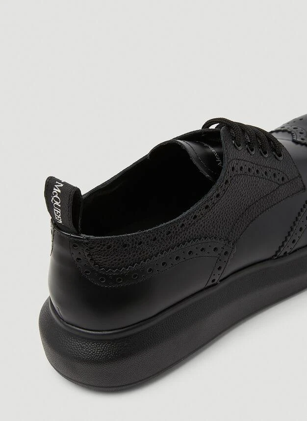 Platform Brogue Lace-Up Shoes in Black 商品