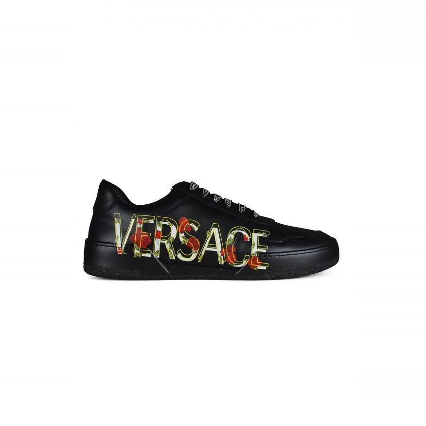 【特惠6.9折】包邮包税【预售7天发货】 VERSACE 男士 休闲运动鞋 Sneakers Black Floral 5624 DSU7843 DV26G D41M  商品