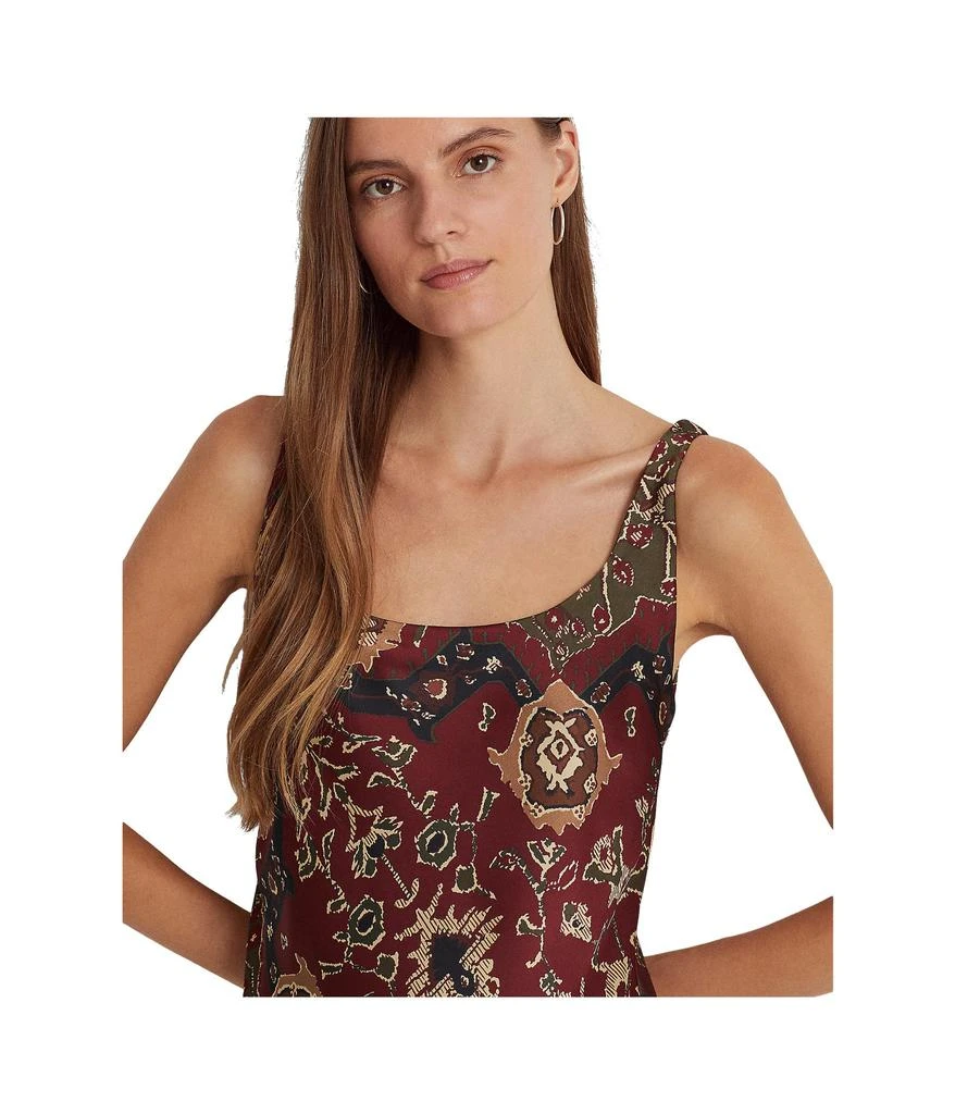 商品Ralph Lauren|Print Satin Sleeveless Dress,价格¥1383,第3张图片详细描述