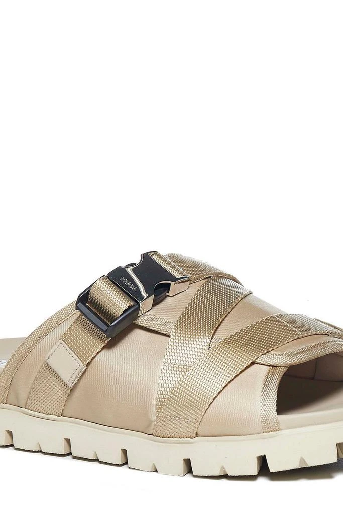 商品Prada|Prada Buckled Strap Open Toe Sandals,价格¥3265,第4张图片详细描述