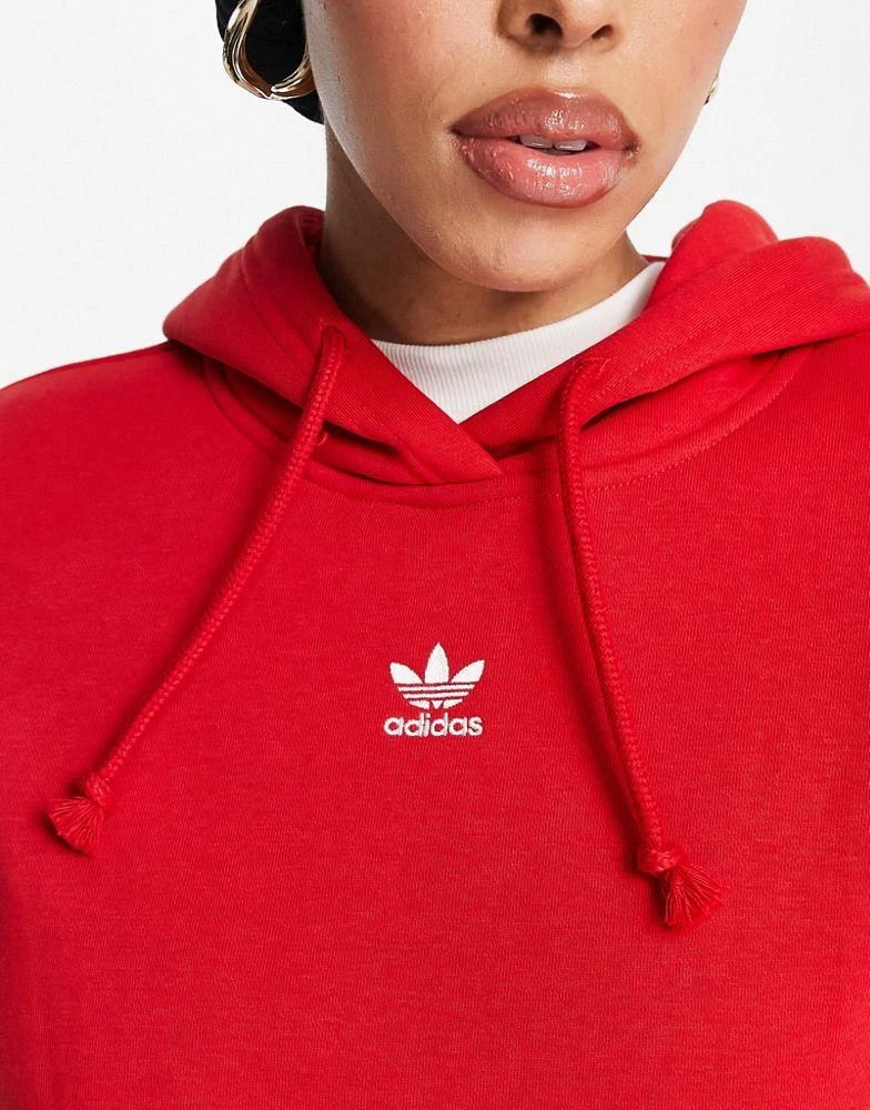 商品Adidas|adidas Originals trefoil essentials hoodie in red,价格¥546,第3张图片详细描述