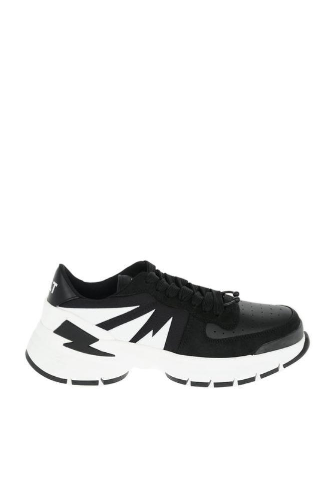 商品Neil Barrett|Neil Barrett Men's  White Other Materials Sneakers,价格¥3865,第4张图片详细描述